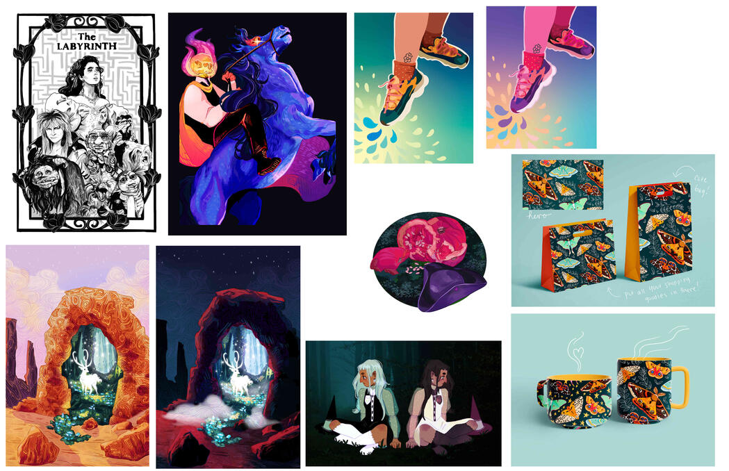 Digital Illustration Semester Roundup
